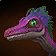 Purple saurid icon.