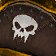 Icon featuring a brown pirate hat with a jagged skull.